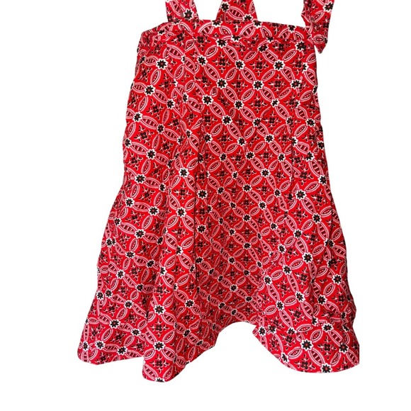 Nashville Red Paisley Print Skirt Vintage‎ Retro Style Large - Picture 2 of 7